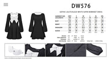 Load image into Gallery viewer, Gothic lolita black white super bowknot dress DW576