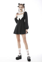 Load image into Gallery viewer, Gothic lolita black white super bowknot dress DW576