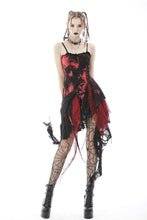 Load image into Gallery viewer, Punk rock irregular net dye strap dress DW585
