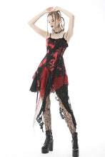 Load image into Gallery viewer, Punk rock irregular net dye strap dress DW585