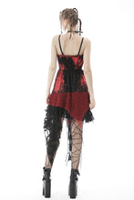 Load image into Gallery viewer, Punk rock irregular net dye strap dress DW585