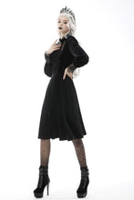 Load image into Gallery viewer, Devil magic ruffle trim bust velvet dress DW588