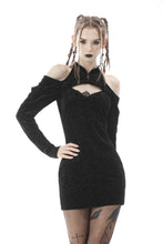 Load image into Gallery viewer, Retro off shoulders bodycon mini dress DW591