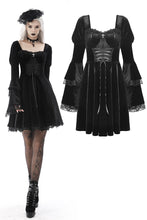 Load image into Gallery viewer, Victorian princess pagoda sleeves square neck dress DW593