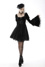 Load image into Gallery viewer, Victorian princess pagoda sleeves square neck dress DW593