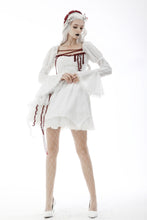 Load image into Gallery viewer, Gothic vampire blood stained white dress DW598