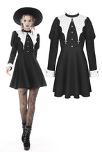 Load image into Gallery viewer, Bat entanglement black white dress DW607