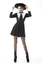 Load image into Gallery viewer, Bat entanglement black white dress DW607