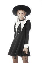 Load image into Gallery viewer, Bat entanglement black white dress DW607