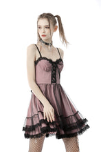 Load image into Gallery viewer, Cool mesh pink doll dress DW626
