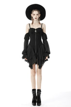 Load image into Gallery viewer, Moon sexy shoulders zipper dress DW632