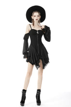 Load image into Gallery viewer, Moon sexy shoulders zipper dress DW632