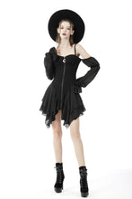 Load image into Gallery viewer, Moon sexy shoulders zipper dress DW632