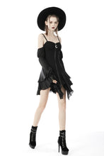 Load image into Gallery viewer, Moon sexy shoulders zipper dress DW632