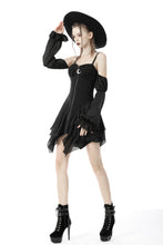 Load image into Gallery viewer, Moon sexy shoulders zipper dress DW632