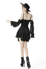 Load image into Gallery viewer, Moon sexy shoulders zipper dress DW632