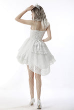 Load image into Gallery viewer, Gorgeous bubble jacquard wedding high low dress DW635
