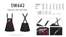 Load image into Gallery viewer, Blood devil strap pleated dress DW642