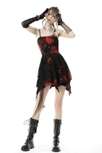 Load image into Gallery viewer, Punk rock black red dye strap dress DW644