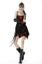 Load image into Gallery viewer, Punk rock black red dye strap dress DW644
