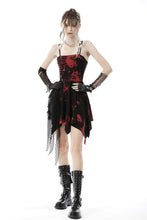 Load image into Gallery viewer, Punk rock black red dye strap dress DW644