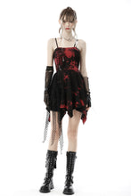 Load image into Gallery viewer, Punk rock black red dye strap dress DW644