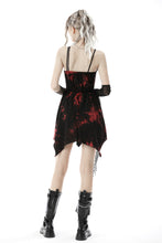 Load image into Gallery viewer, Punk rock black red dye strap dress DW644