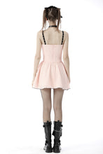 Load image into Gallery viewer, Pink doll moon strap dress DW649