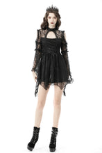 Load image into Gallery viewer, Gothic sexy bell sleeves mini dress DW650