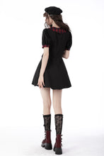 Load image into Gallery viewer, Gothic lolita dripping blood plaid button dress DW658