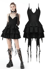 Load image into Gallery viewer, Devil cool high low layered strap dress DW669