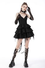 Load image into Gallery viewer, Devil cool high low layered strap dress DW669