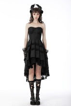 Load image into Gallery viewer, Magic girl pleated rose high low dress DW678