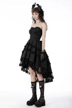 Load image into Gallery viewer, Magic girl pleated rose high low dress DW678