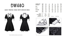 Load image into Gallery viewer, Magic princess cross white neckline dress DW680