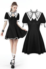 Load image into Gallery viewer, Magic princess cross white neckline dress DW680