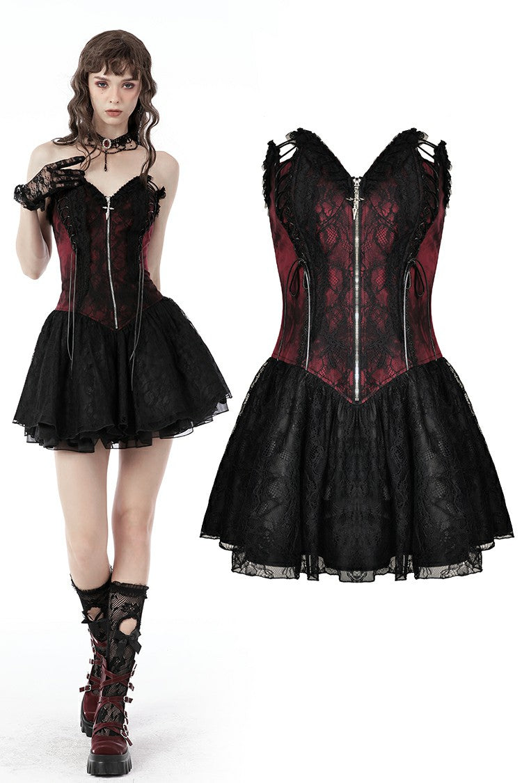 ワンピース elfelfelfarchives LACE LINED DRESS Black cf4efea79271c1f305d18b9b7988c1