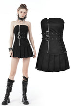 Load image into Gallery viewer, Punk locomotive pleated mini dress DW684