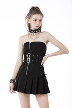 Load image into Gallery viewer, Punk locomotive pleated mini dress DW684