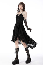 Load image into Gallery viewer, Gothic sexy ruffle low neckline dovetail lace dress DW691