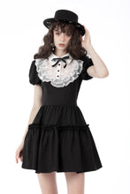 Load image into Gallery viewer, The Princess Comes Across contrast ruffle collar dress DW694
