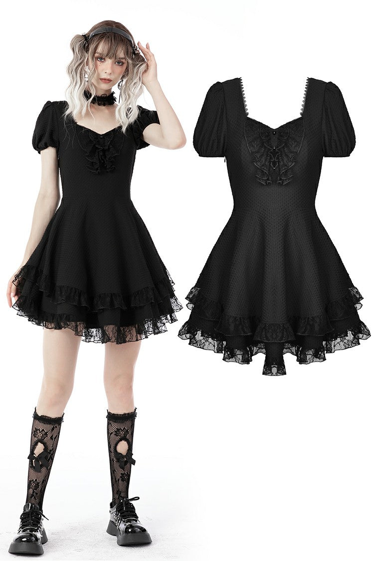 Gothic princess frilly mini dress DW697 – DARK IN LOVE