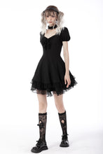 Load image into Gallery viewer, Gothic princess frilly mini dress DW697