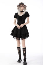 Load image into Gallery viewer, Gothic princess frilly mini dress DW697