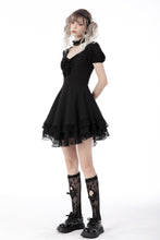 Load image into Gallery viewer, Gothic princess frilly mini dress DW697