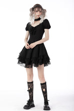 Load image into Gallery viewer, Gothic princess frilly mini dress DW697