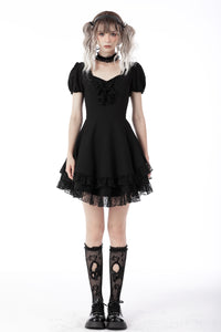 Gothic princess frilly mini dress DW697