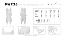 Load image into Gallery viewer, White ghost cutout details maxi dress DW725