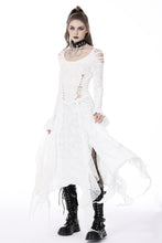 Load image into Gallery viewer, White ghost cutout details maxi dress DW725