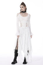 Load image into Gallery viewer, White ghost cutout details maxi dress DW725